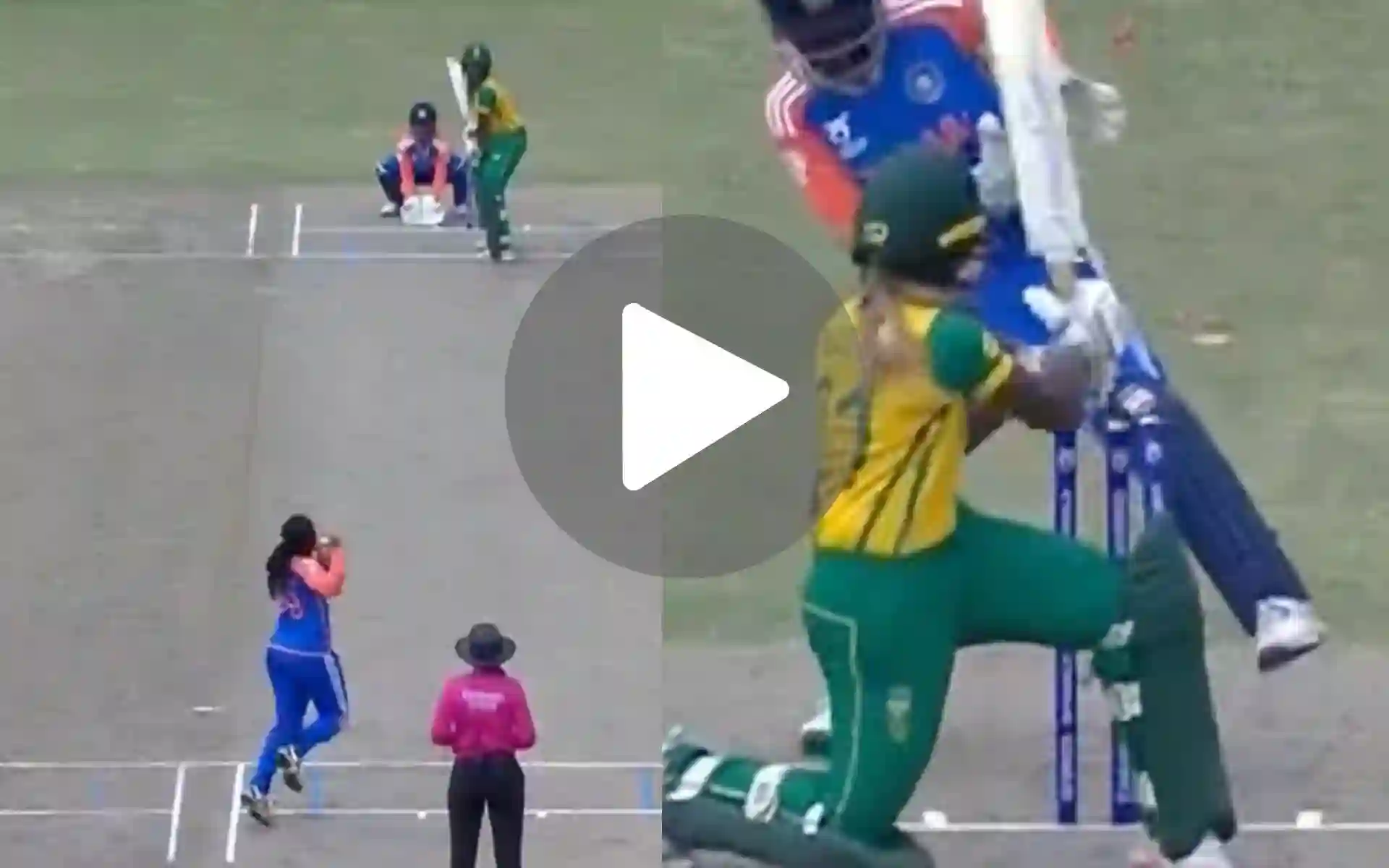 [Watch] Stumps Uprooted! Gongadi Trisha Delivers Magic Ball To Shatter South Africa's Hopes